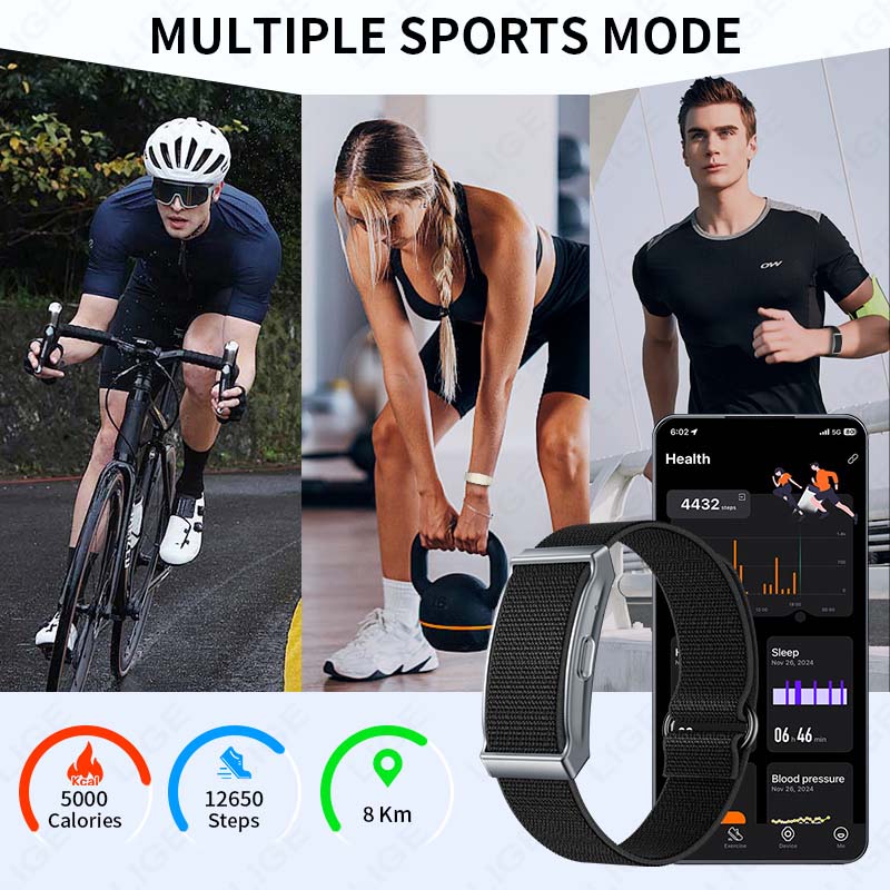 LIGE-pulsera inteligente depor - Fall Detection Watch reseña y precio
